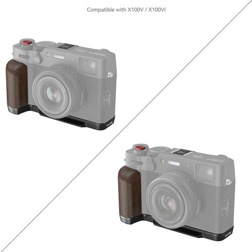 1024068_E.jpg - SmallRig Wooden L-Shaped Grip for FUJIFILM X100VI / X100V (Black) 4805 - Image 5