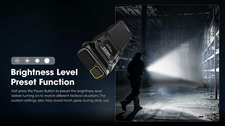 1024098_C.jpg - Nitecore EDC23 2500 Lumen USB-C Rechargeable Ultra-Slim EDC Flashlight - Thumbnail 3