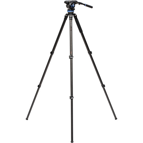 1024278_A.jpg - Benro C373F Carbon Fiber Single-Tube Tripod with S8Pro Fluid Video Head - Image 1