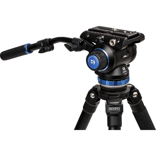 1024278_B.jpg - Benro C373F Carbon Fiber Single-Tube Tripod with S8Pro Fluid Video Head - Thumbnail 2
