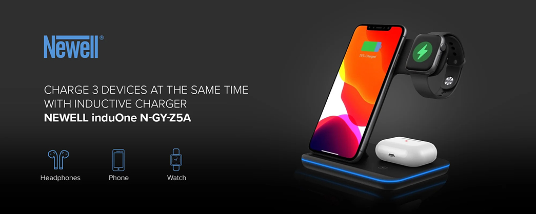 Best image for Newell 3in1 Inductive Charger for Phone/Smartwatch/Headphones