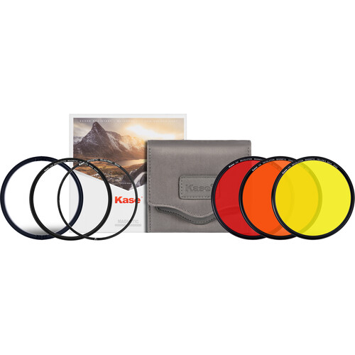 Kase Revolution Black and White 3-in-1 Filter Kit (Yellow, Orange, Red, 82mm) - Best Available Image