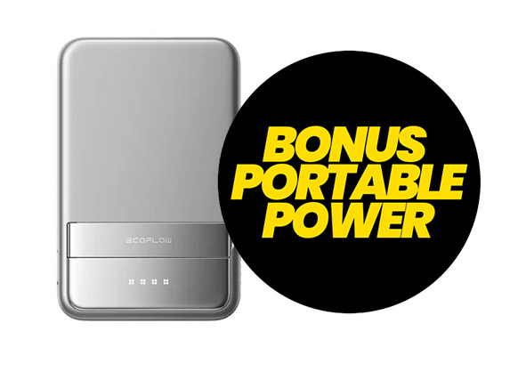 Bonus EcoFlow RAPID Magnetic Power Bank (5000mAh) via redemption