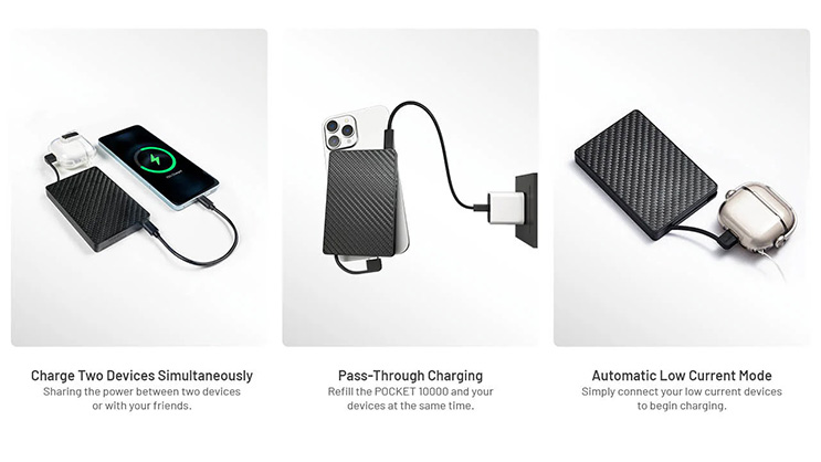 1024608_D.jpg - Nitecore Pocket 10000 USB-C Power Bank with Built-In Cable - Thumbnail 4