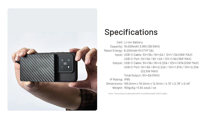 1024608_F.jpg - Nitecore Pocket 10000 USB-C Power Bank with Built-In Cable - Image 6