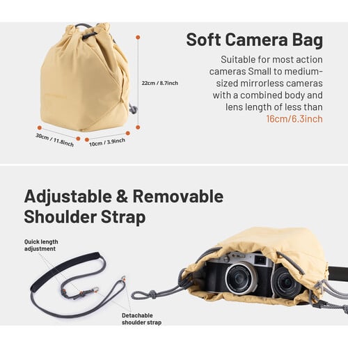 1024808_B.jpg - PGYTECH OneGo Drawstring Bag (Wheat) - Thumbnail 2