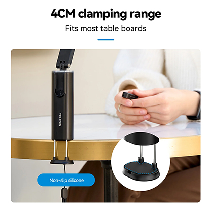 1024838_D.jpg - Telesin Travel Mount-Clamp Phone Holder with Remote Control - Thumbnail 4