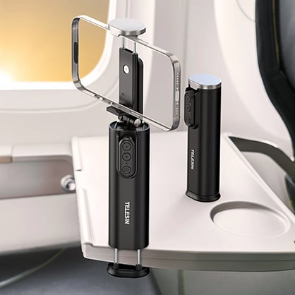 1024838_G.jpg - Telesin Travel Mount-Clamp Phone Holder with Remote Control - Image 7