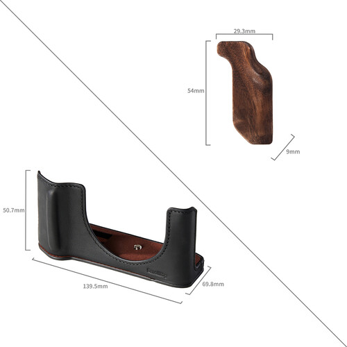 1024948_B.jpg - SmallRig Leather Half Case Kit for FUJIFILM GFX100RF (Black) 5267 - Thumbnail 2