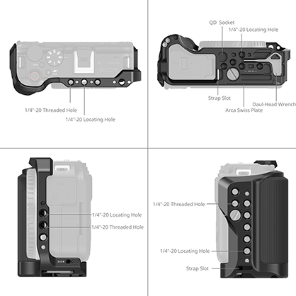 1024958_A.jpg - SmallRig Camera Cage for Canon EOS R50 V (Black) 5427B - Image 1