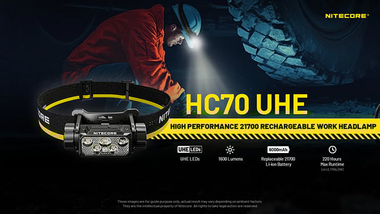 Best image for Nitecore HC70 UHE Rechargeable Headlamp (1600 Lumens)
