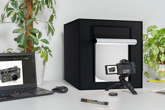 Best image for Newell M40 II Shadowless LED Light Tent - Compact Product Photography Studio