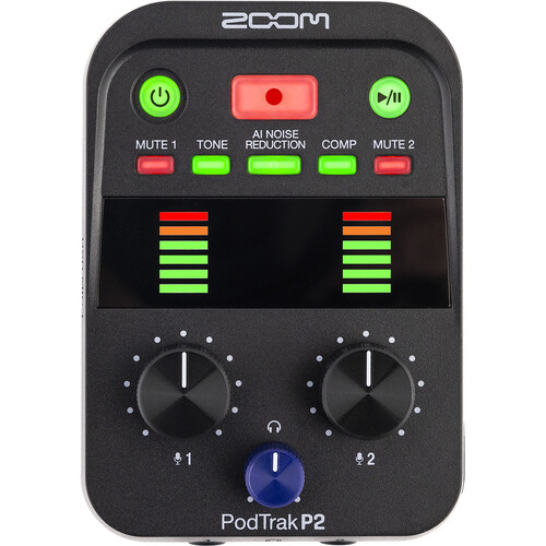 1025158_A.jpg - Zoom PodTrak P2 Dual USB Mic Recorder for Podcasters - Image 1