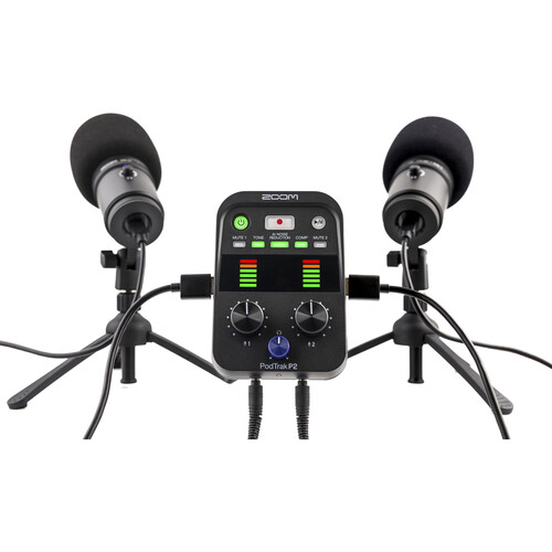 1025158_E.jpg - Zoom PodTrak P2 Dual USB Mic Recorder for Podcasters - Thumbnail 5