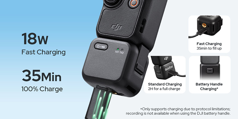 1025378_C.jpg - Godox Cube-OP3 1-Person Wireless Microphone for DJI Osmo Pocket 3 - Thumbnail 3