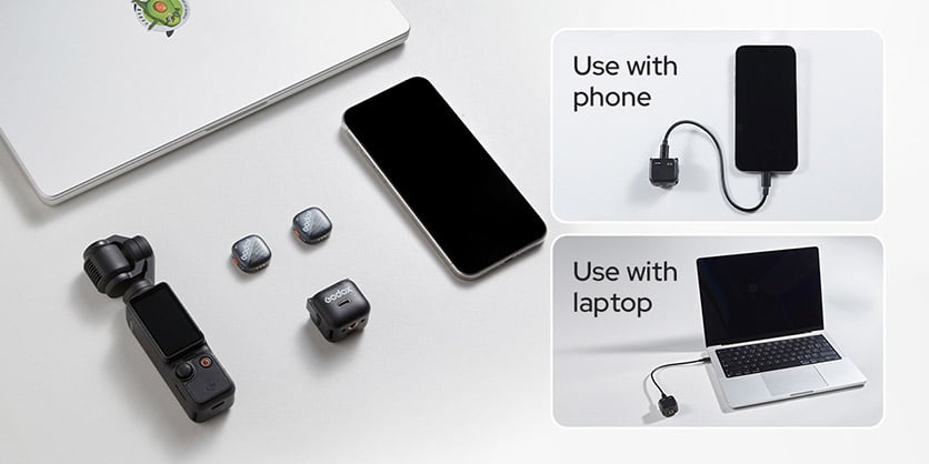 1025378_D.jpg - Godox Cube-OP3 1-Person Wireless Microphone for DJI Osmo Pocket 3 - Image 4