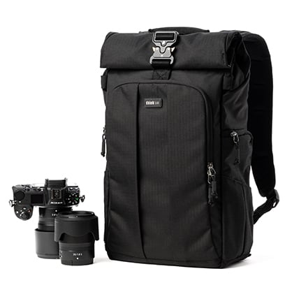 1025398_E.jpg - Think Tank Photo FocusPoint Rolltop Camera Backpack (Asphalt Black, 22L) - Thumbnail 5