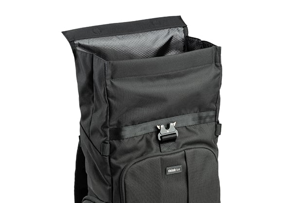 1025398_I.jpg - Think Tank Photo FocusPoint Rolltop Camera Backpack (Asphalt Black, 22L) - Thumbnail 9