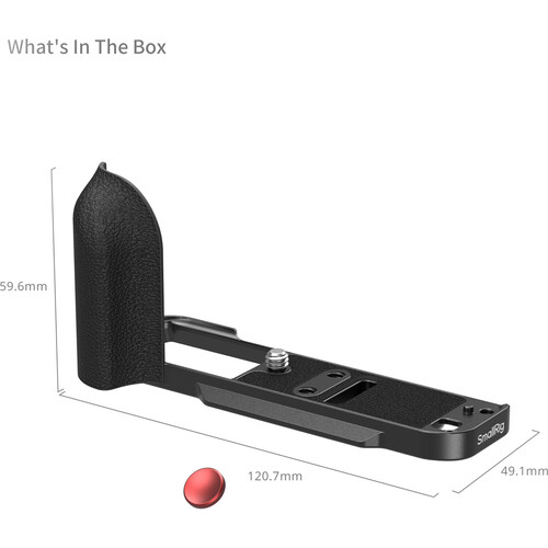1025738_B.jpg - SmallRig L-Shaped Mount Plate with Silicone Handle FUJIFILM X-T30 III Black 5663 - Thumbnail 2