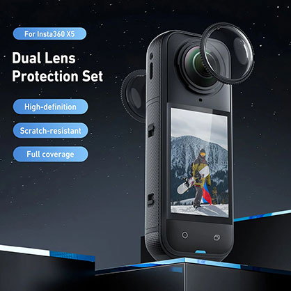 Telesin Dual Lens Protection Set For Insta360 X5 - Best Available Image