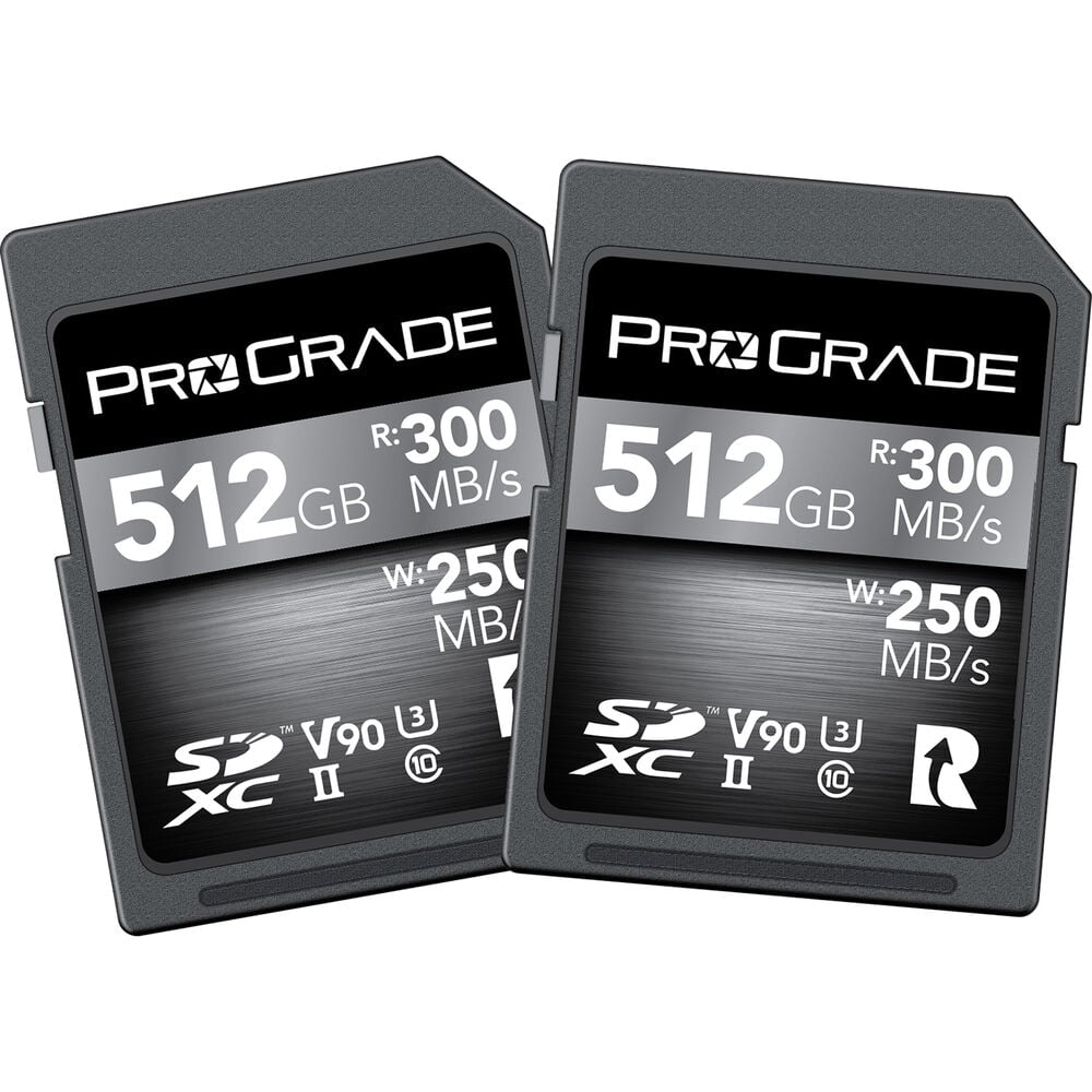 Best image for ProGrade 512GB UHS-II Cobalt SDXC V90 SD Card R300MB/S W250MB/S (2-Pack)