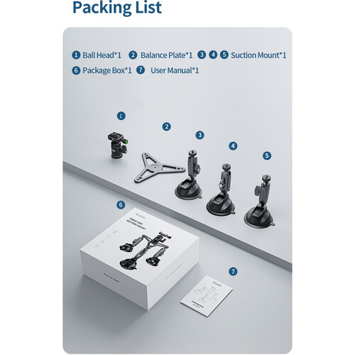 1026128_F.jpg - Telesin Triple Suction Cup Camera Mount - Image 6