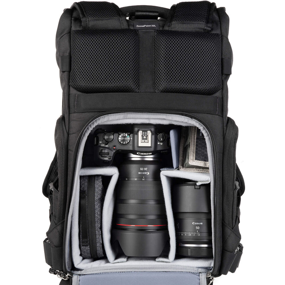 1026168_B.jpg - ThinkTank FocusPoint Rolltop Camera Backpack (Greenway, 22 L) - Image 2