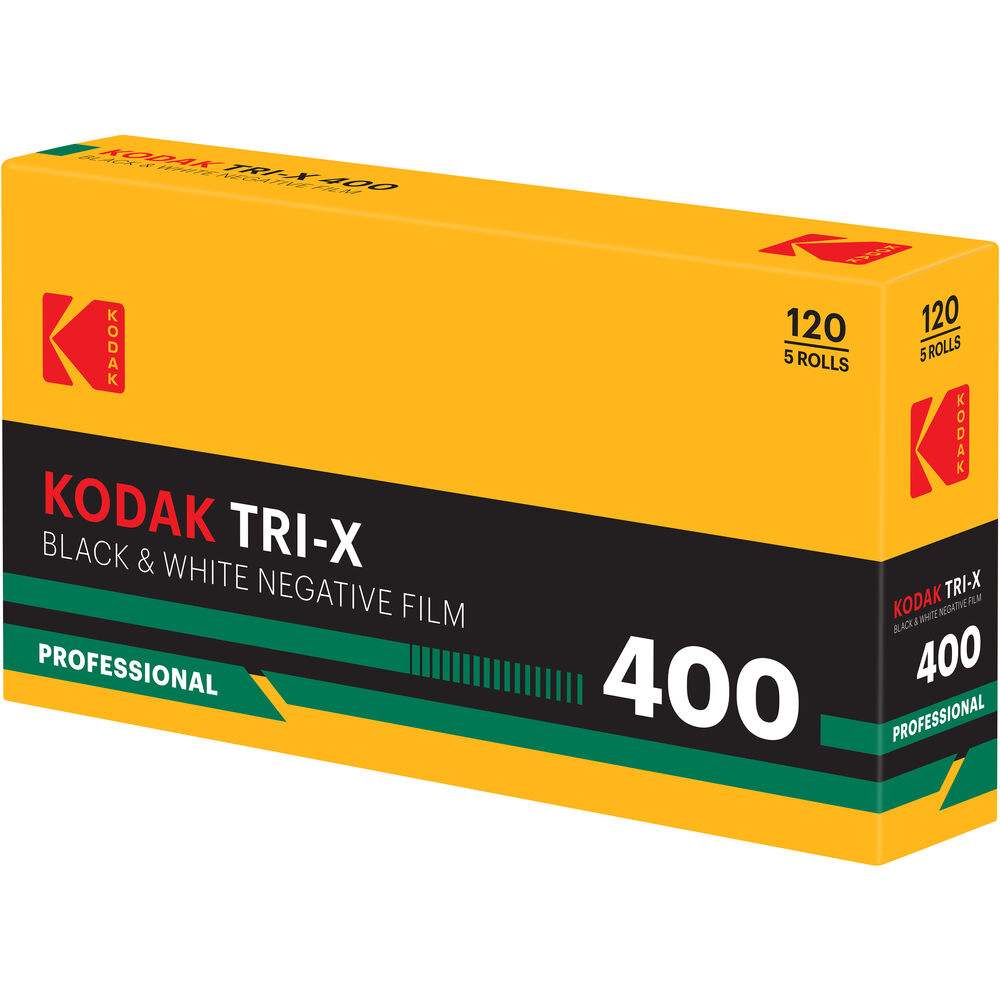 Kodak Professional Tri-X 400 Black  &  White Negative Film (120 Roll Film, 5-Pack) - Best Available Image
