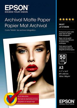 Epson Archival Matte Paper A3 (50) - Best Available Image