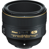 Nikon AF-S NIKKOR 58mm f/1.4G Lens - Best Available Image