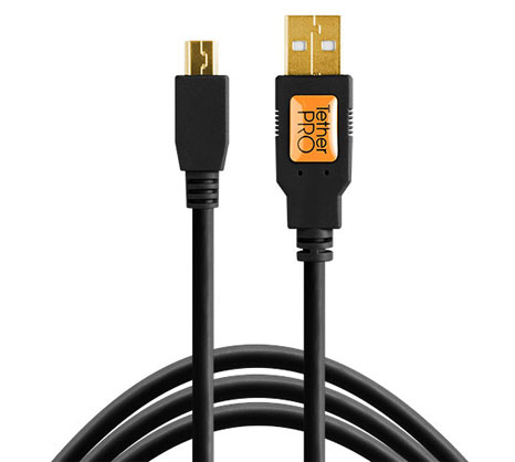 Tether Tools Pro USB 2.0 AM Mini B Black - Best Available Image