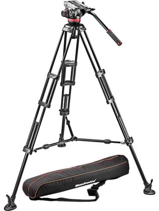 Best image for Manfrotto MVH502A Fluid Head and 546B Tripod System with Carrying Bag