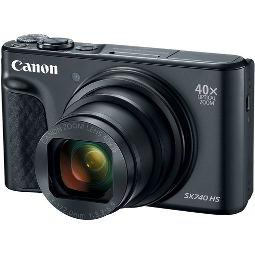 1014759_A.jpg - Canon PowerShot SX740 HS Digital Camera (Black) - Image 1