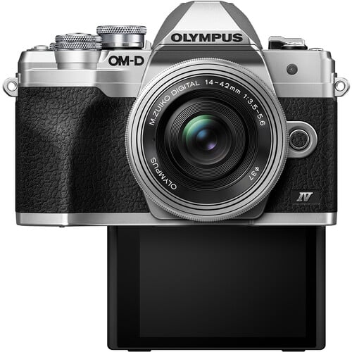 OLYMPUS E-M10 Mark Ⅳシルバー 本体と単焦点 Olympus E-M10 Mark IV with 14-42mm Lens Silver
