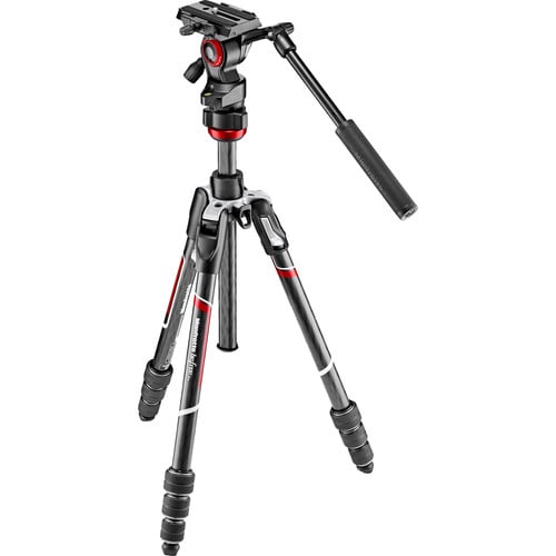 1018269.jpg - Manfrotto Befree Live Carbon Fiber Video Tripod Kit with Twist Leg Locks - Thumbnail
