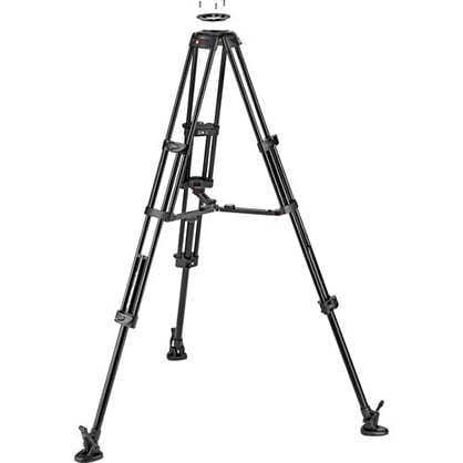 1018299_B.jpg - Manfrotto 504X Fluid Video Head and MVTTWINMA Alum Tripod with Mid-Level Sprea - Thumbnail 2