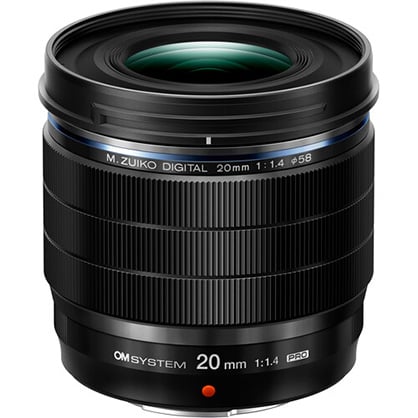 OM SYSTEM M.Zuiko Digital ED 20mm f1.4 PRO Lens  + $150 Cashback