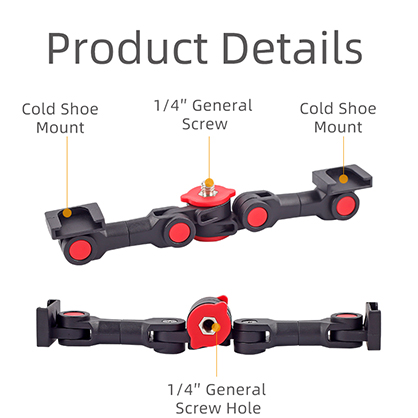 1019159_A.jpg - XILETU CG-1 Magic Arm Dual Cold Shoe Adapter - Image 1
