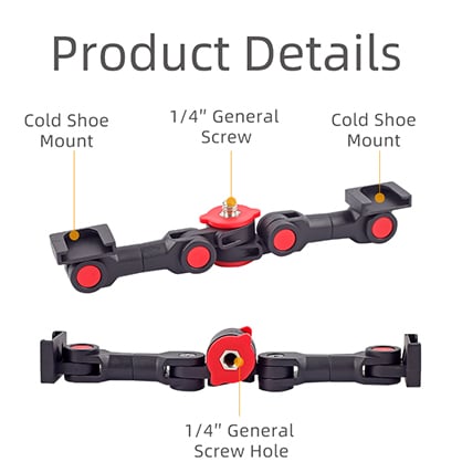 1019159_A.jpg - XILETU CG-1 Magic Arm Dual Cold Shoe Adapter - Image 1