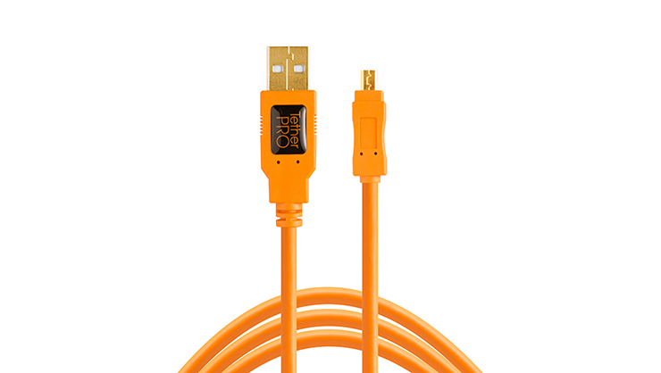 TetherPro USB 2.0 to Mini-B 8-Pin 30cm Orange CU8001-ORG