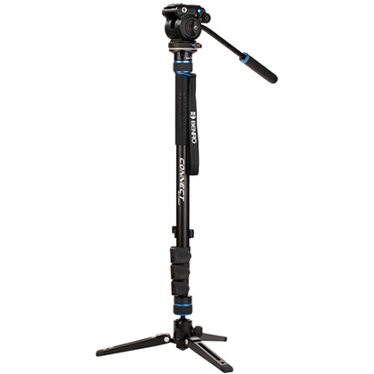 Benro Connect Video Monopod with S2 Pro Flat Base Fluid Video Head