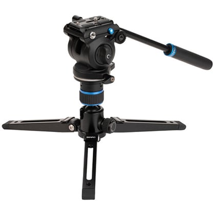 1019819_C.jpg - Benro Connect Video Monopod with S2 Pro Flat Base Fluid Video Head