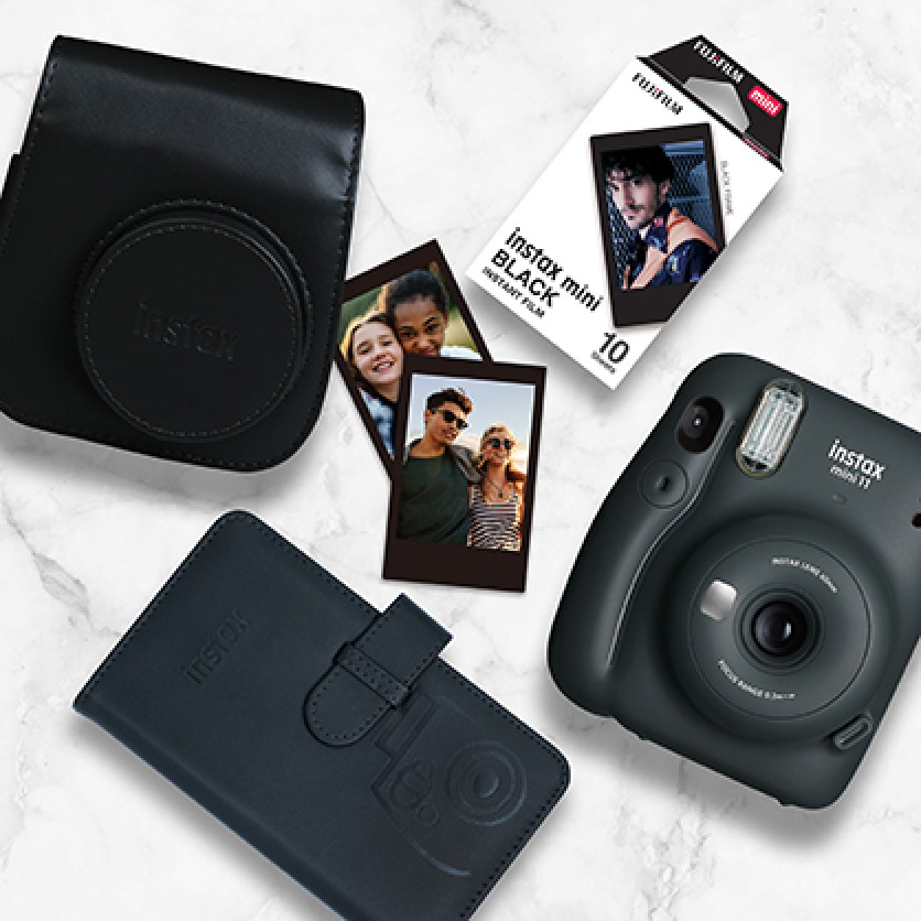 Fuji instax mini 11 Charcoal Ltd Edition Pk