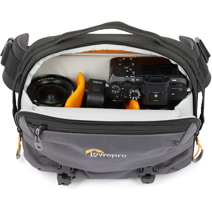1021159_B.jpg - Lowepro Trekker Lite SLX 120 Sling-Style Camera Bag (Gray) - Image 2