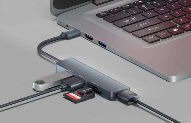 1021549_B.jpg - Newell 5 in 1 USB Hub + SD + Micro SD - Image 2