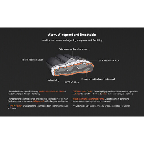 1022609_E.jpg - PGYTECH Professional Photography Gloves (Large) - Thumbnail 5