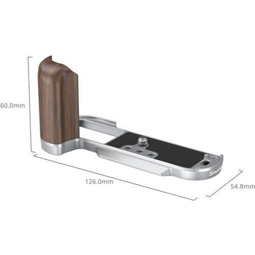 1023239_C.jpg - SmallRig Wooden L-Shape Grip for FUJIFILM X-T50 (Silver) 4735 - Image 3