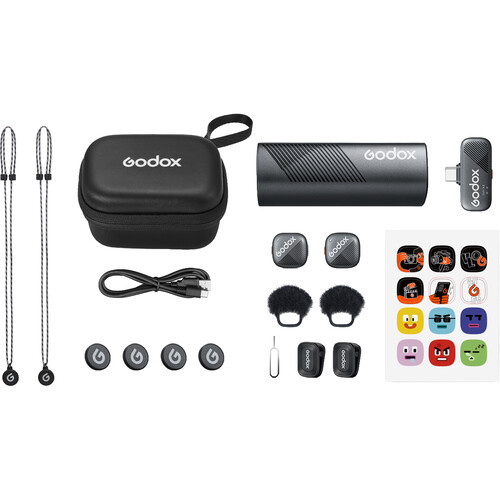 Best image for Godox Cube-S 2-Persons Wireless Microphone System with USB-C