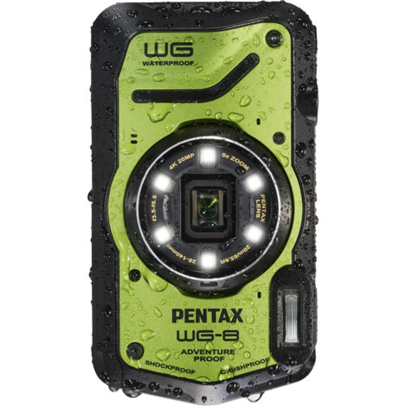 PENTAX WG-8 Digital Camera (Green) Pentax WG8 Green Camera
