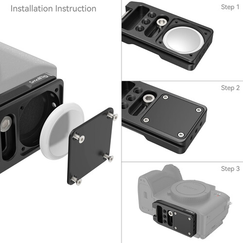 1023759_A.jpg - SmallRig MD4150 Arca-Type Quick Release Plate for AirTag - Thumbnail 1